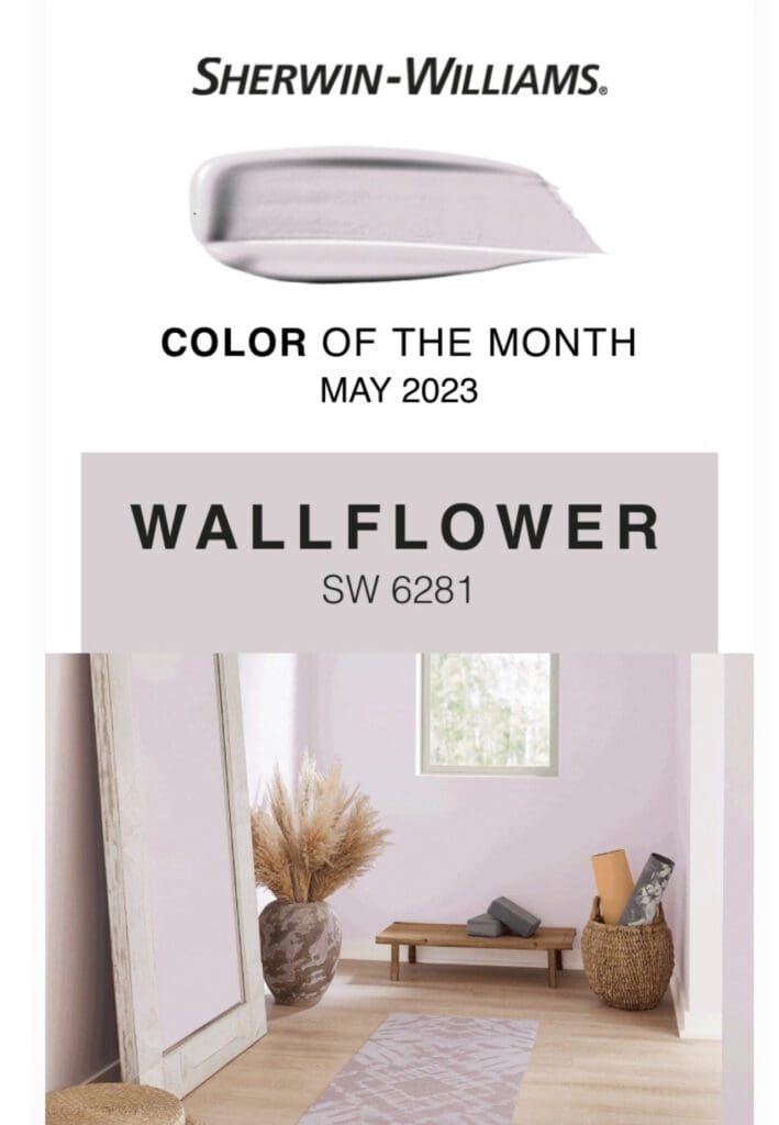 Sherwin Williams May 2023 Color of the Month | Wallflower.