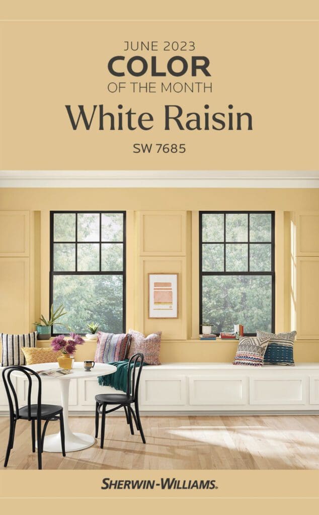 Sherwin Williams June 2023 Color of the Month | White Raisin