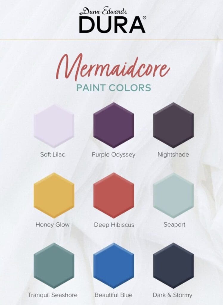 Dunn Edwards | Dura Paint Mermaidcore Paint Colors