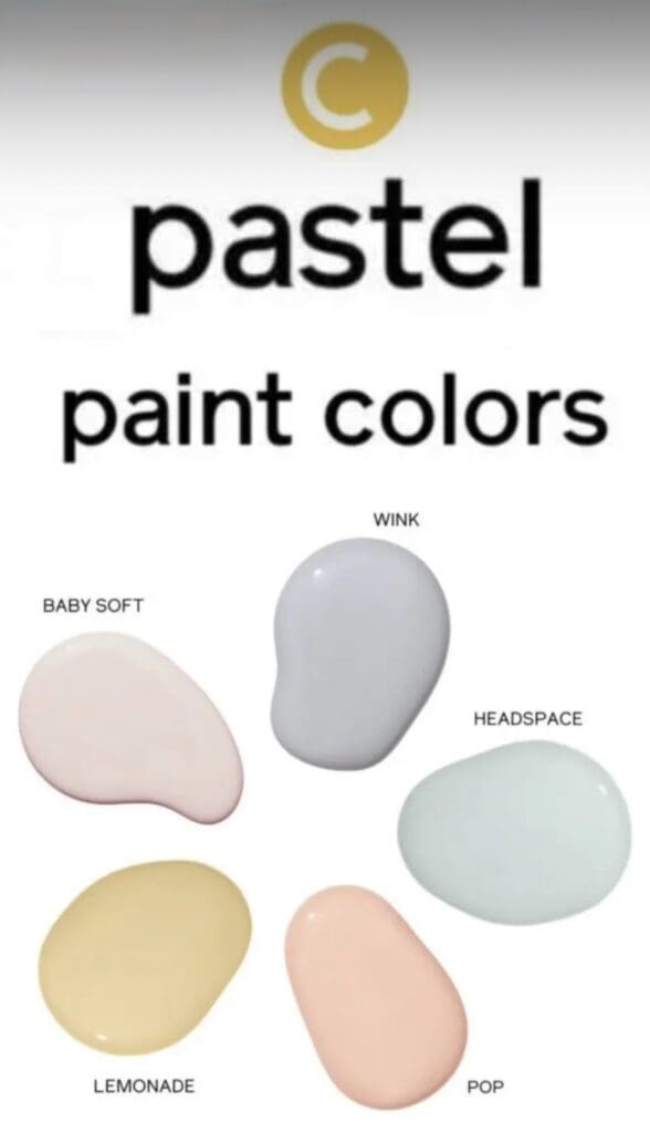 Spring Pastel Paint Colors.