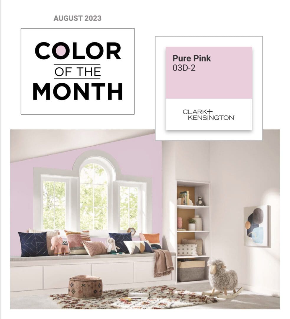 Clark+Kensington August 2023 Color of the Month Pure Pink