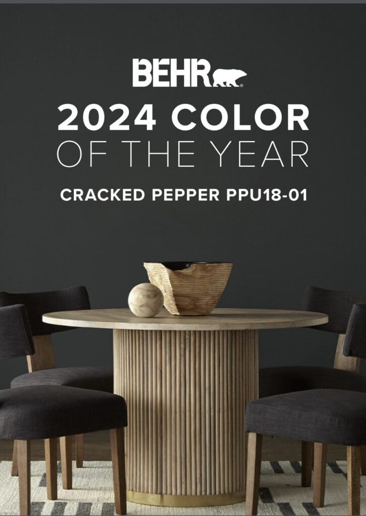 Behr 2024 Color of the Year: Cracked Pepper