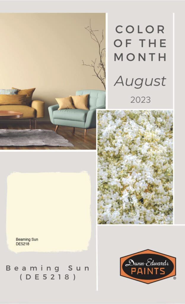 Dunn Edwards August 2023 Color of the Month | Beaming Sun