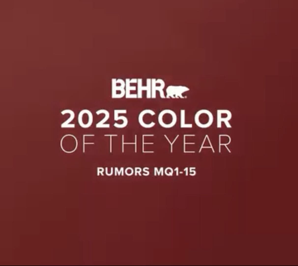 Behr's 2025 Color of the Year