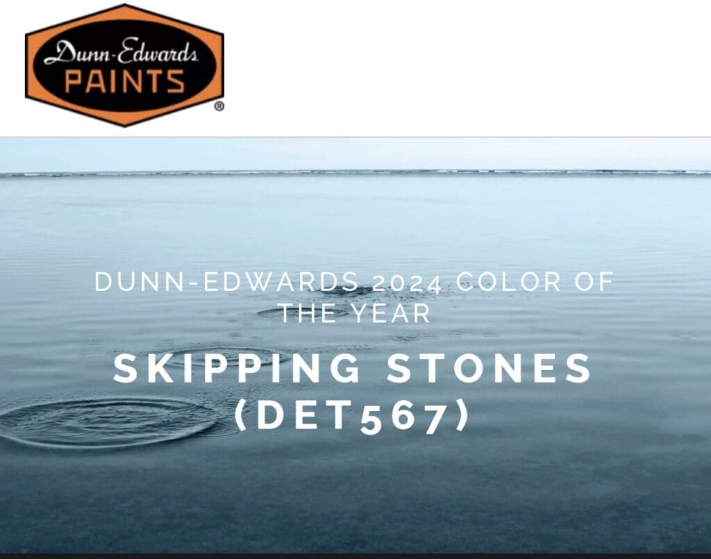 Dunn Edwards 2024 Color of the Year - Skipping Stones