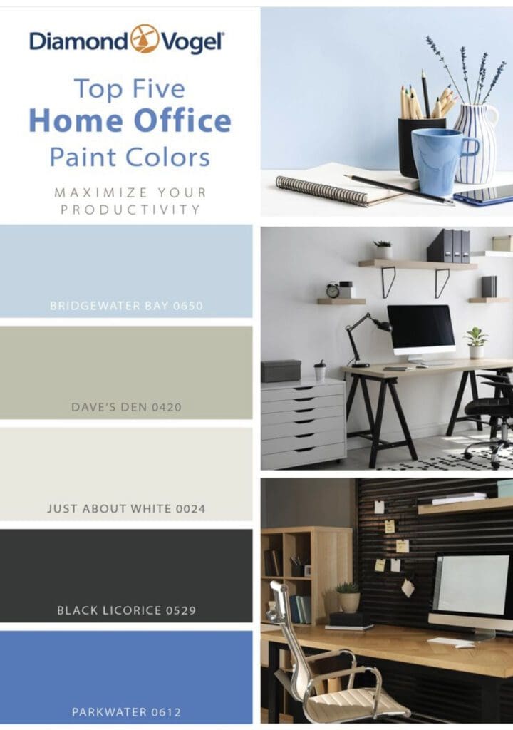 Top Five Home Office Paint Colors.