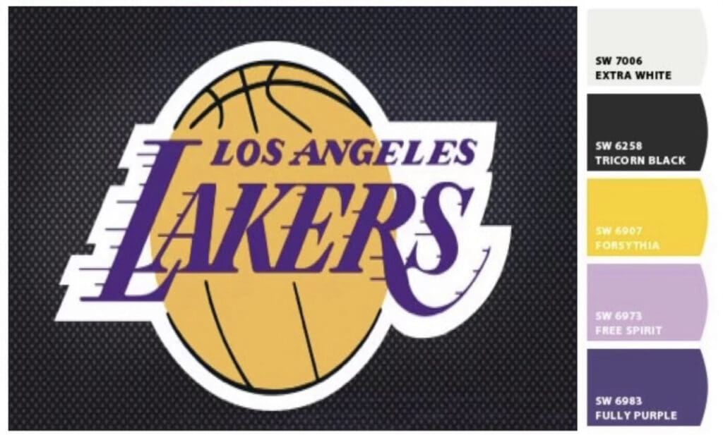 Sherwin Williams Los Angeles Lakers House Paint Colors