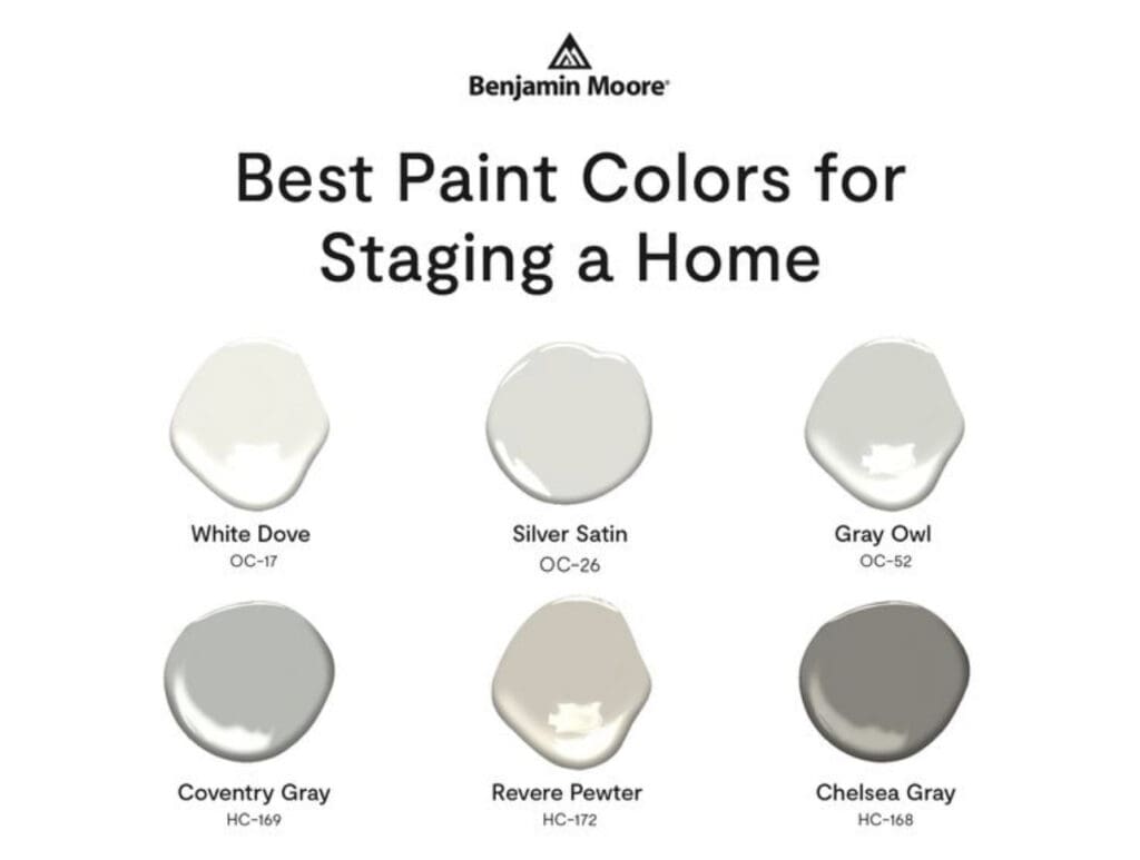 Best Home Staging Paint Colors from Benjamin Moore