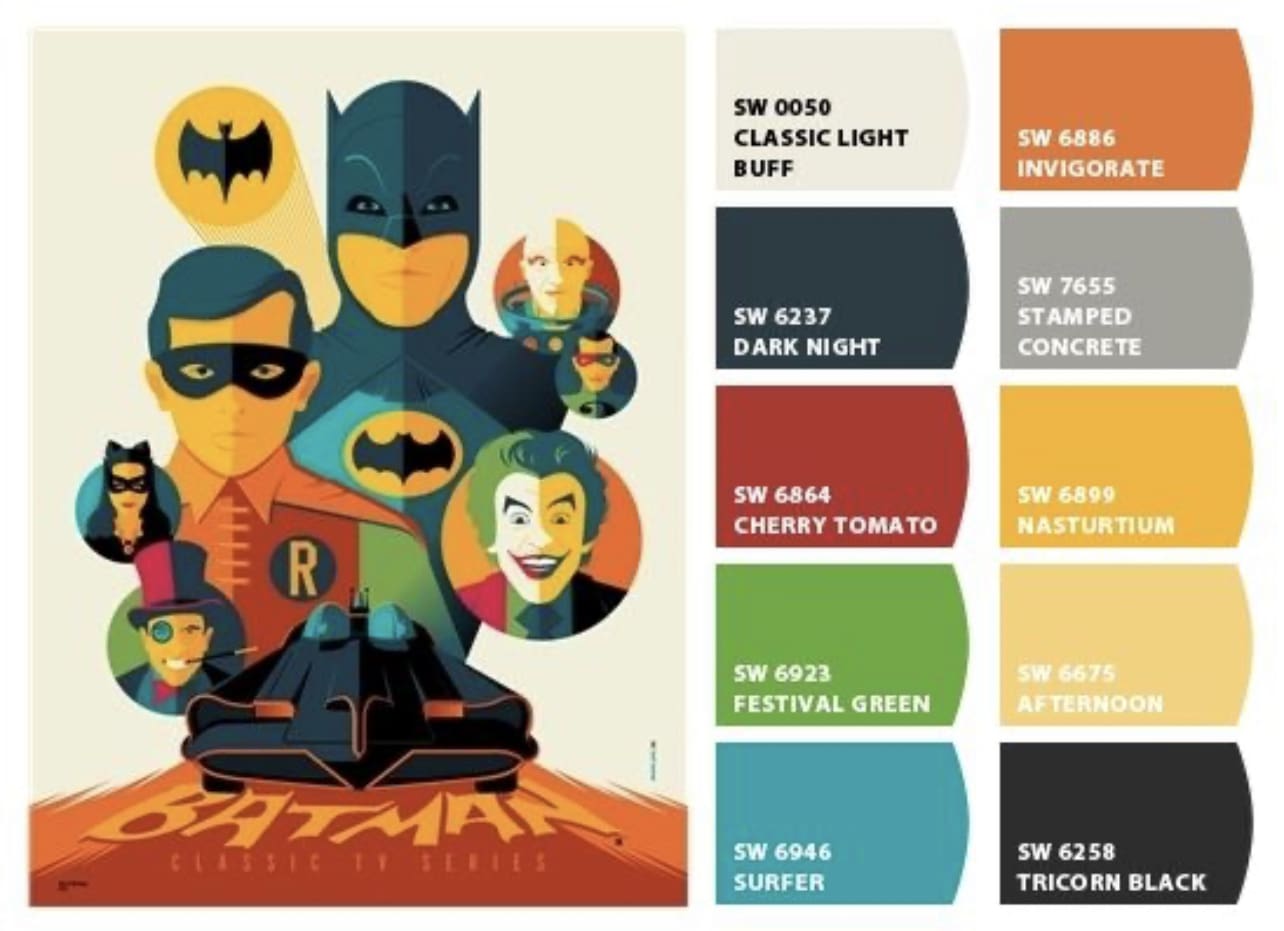 Batman inspired paint colors provide a powerful backdrop for any decorating scheme. Here are some benefits of using Batman themed colors.