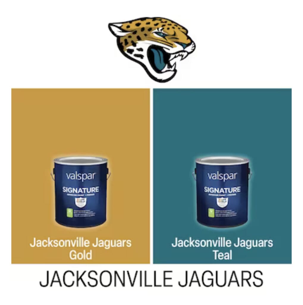 Valspar Jacksonville Jaguars Paint Colors