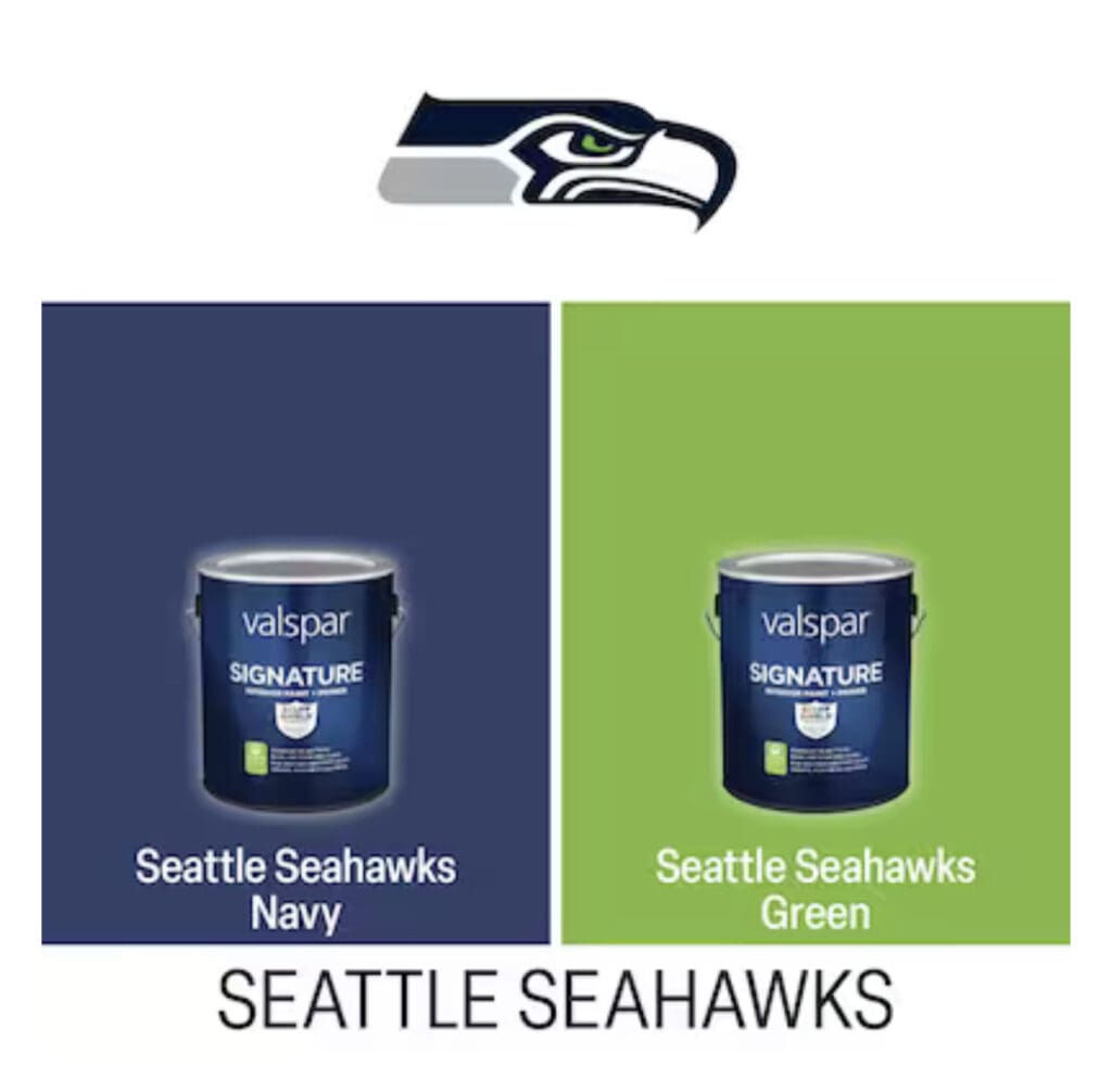 Valspar Seattle Seahawks Paint Colors.