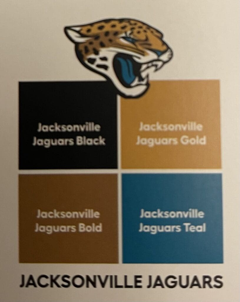 Lowes Valspar Jacksonville Jaguars Team Paint Colors