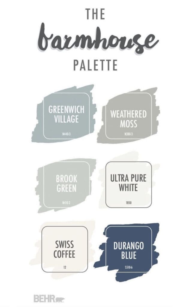 Behr Paint Modern Farmhouse Color Ideas