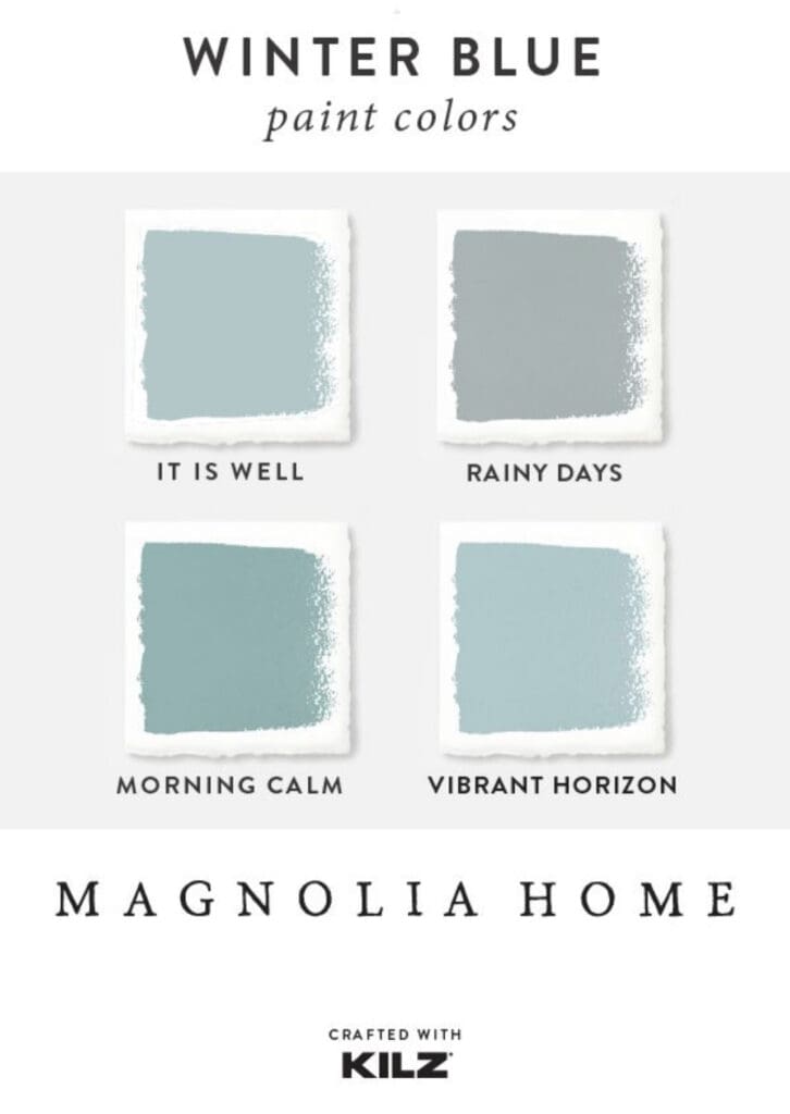 Magnolia Home Winter Blue Paint Colors