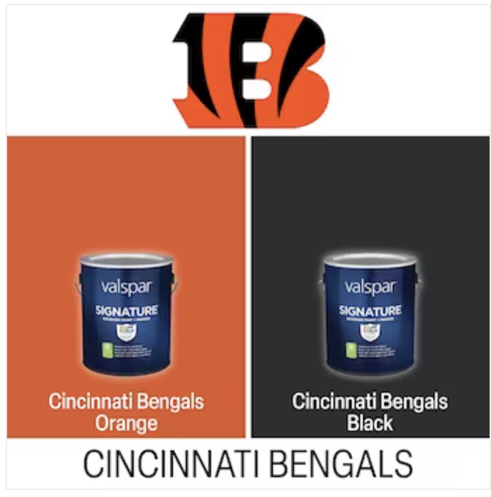 Cincinnati Bengals House Paint Colors