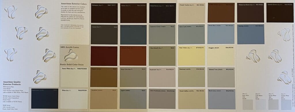 In the late 1980s, Ameritone was a leader in exterior color trends. The era’s colors perfectly connected with the design essence of the times.