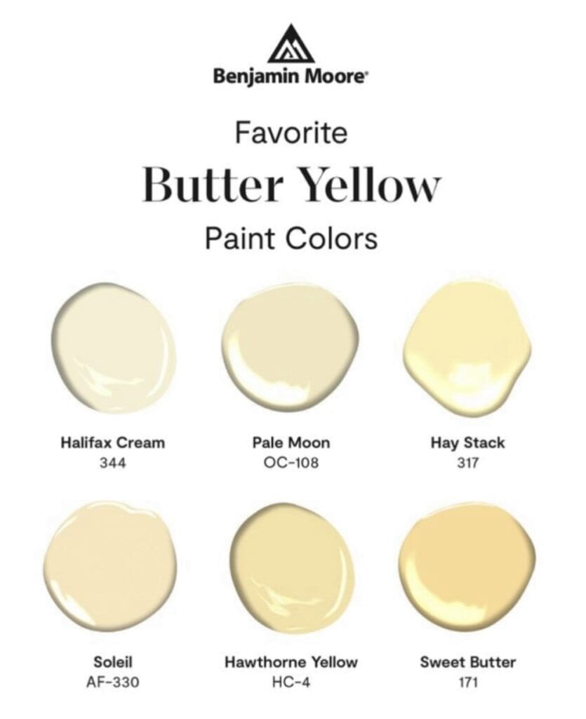 Favorite Butter Yellow Paint Colors.