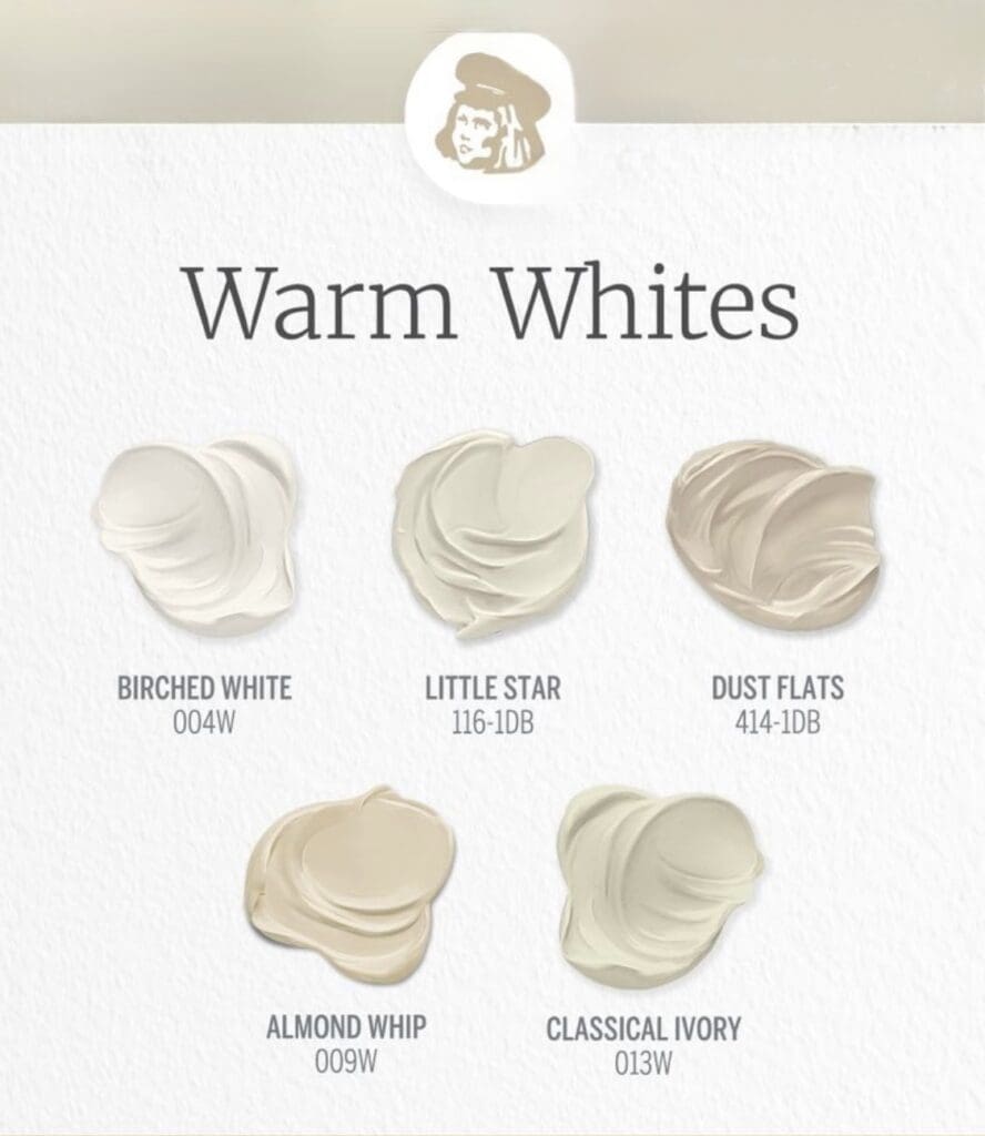 Warm White Paint Colors.