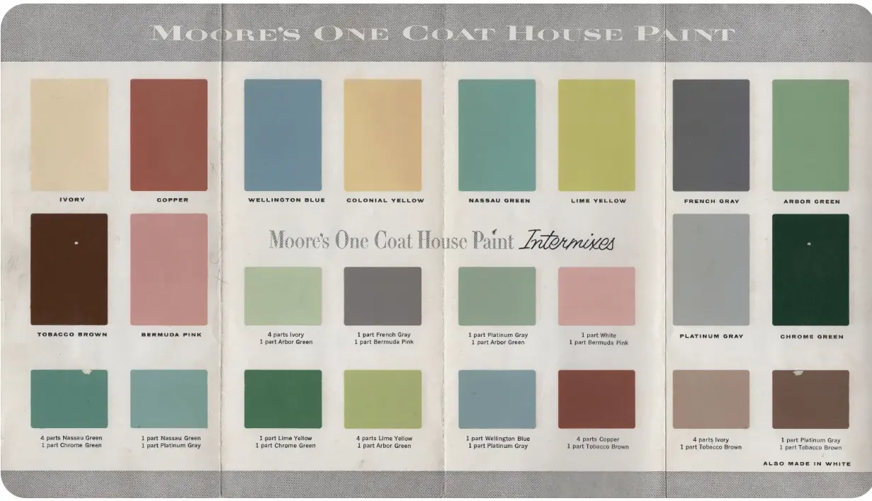 Late 1950's Exterior Paint Colors