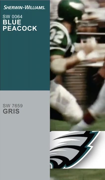 Sherwin Williams Philadelphia Eagles Colors.