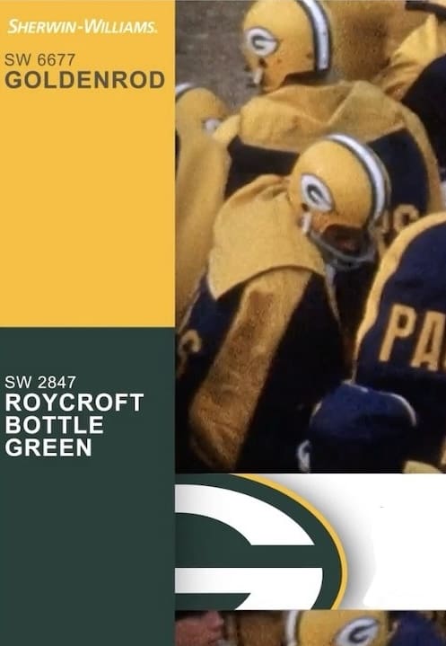 Sherwin Williams Green Bay Packers Paint Colors.