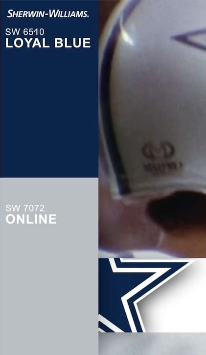 Sherwin Williams Dallas Cowboys Paint Colors.