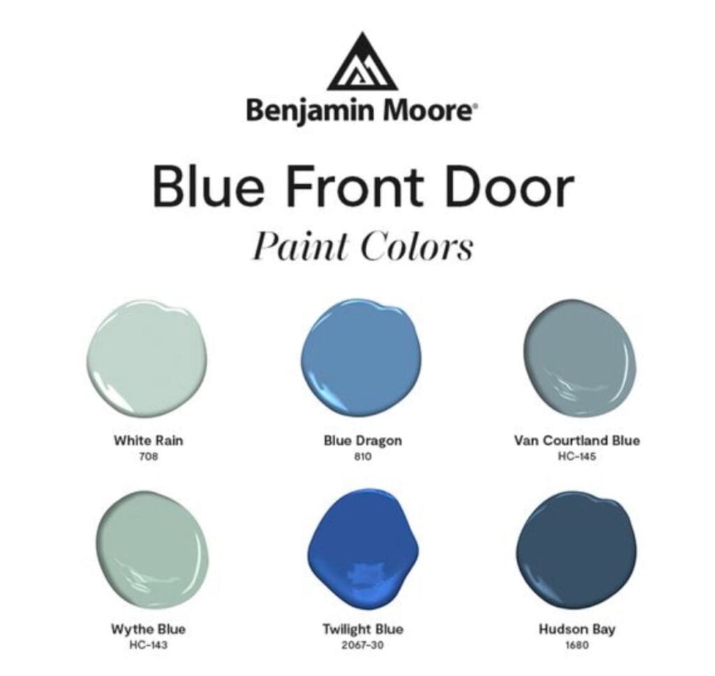 Blue Front Door Paint Colors.