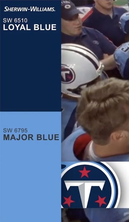 Sherwin Williams Tennessee Titans Paint Colors.