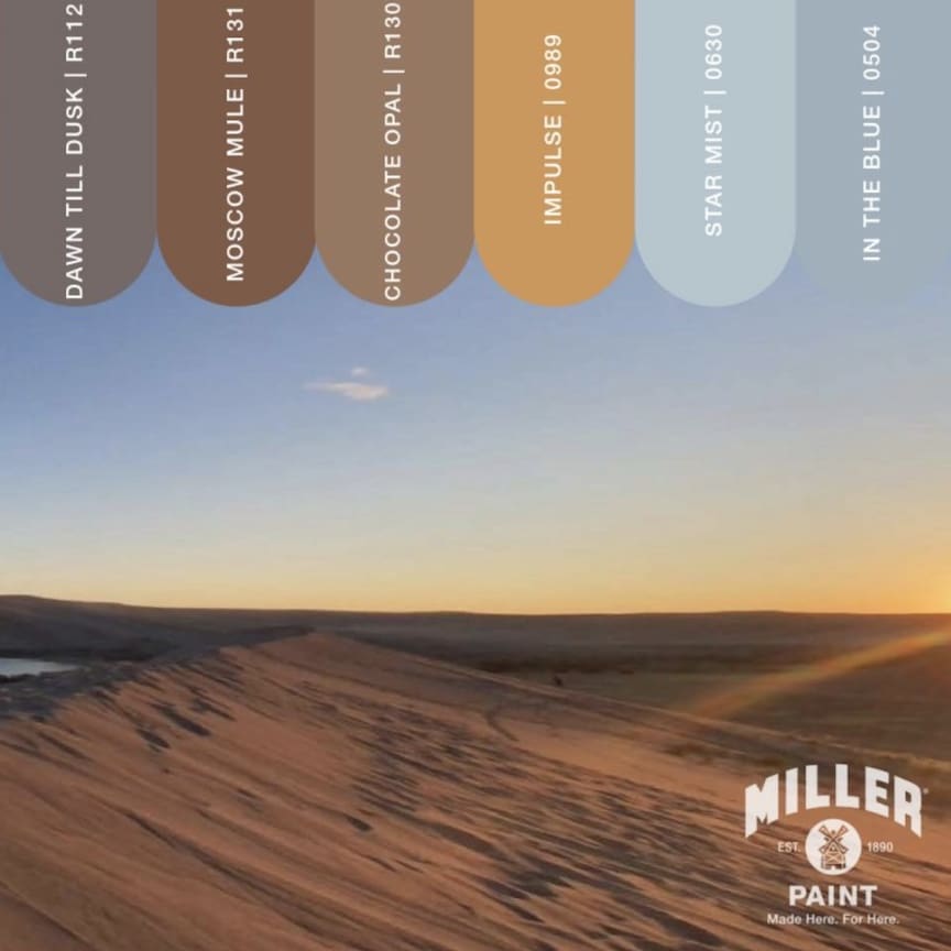 High Desert Paint Color Palette.