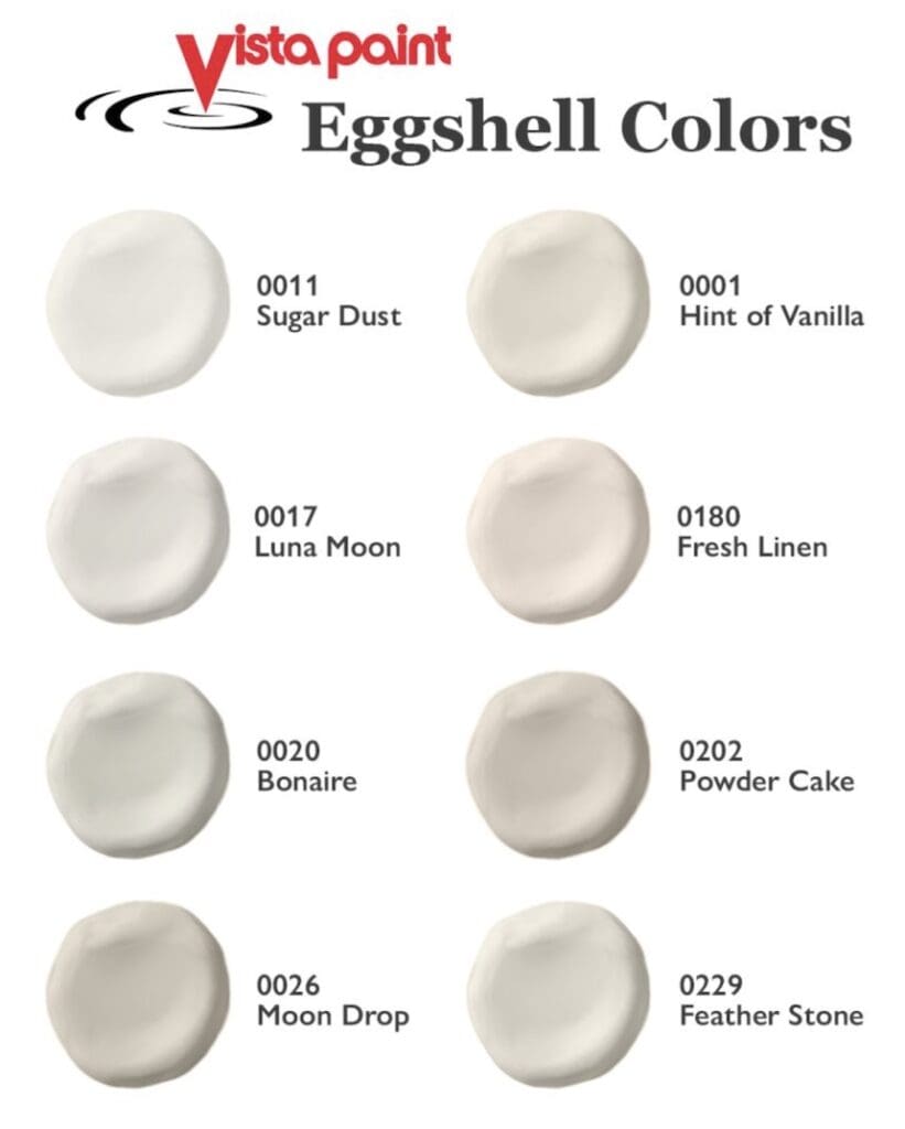 Home improvement projects often start with a wall color update. Eggshell colors are currently very popular hues. Although eggshell seems like a simple, straightforward color, once you start looking at them, you’ll realize the they are all very different.