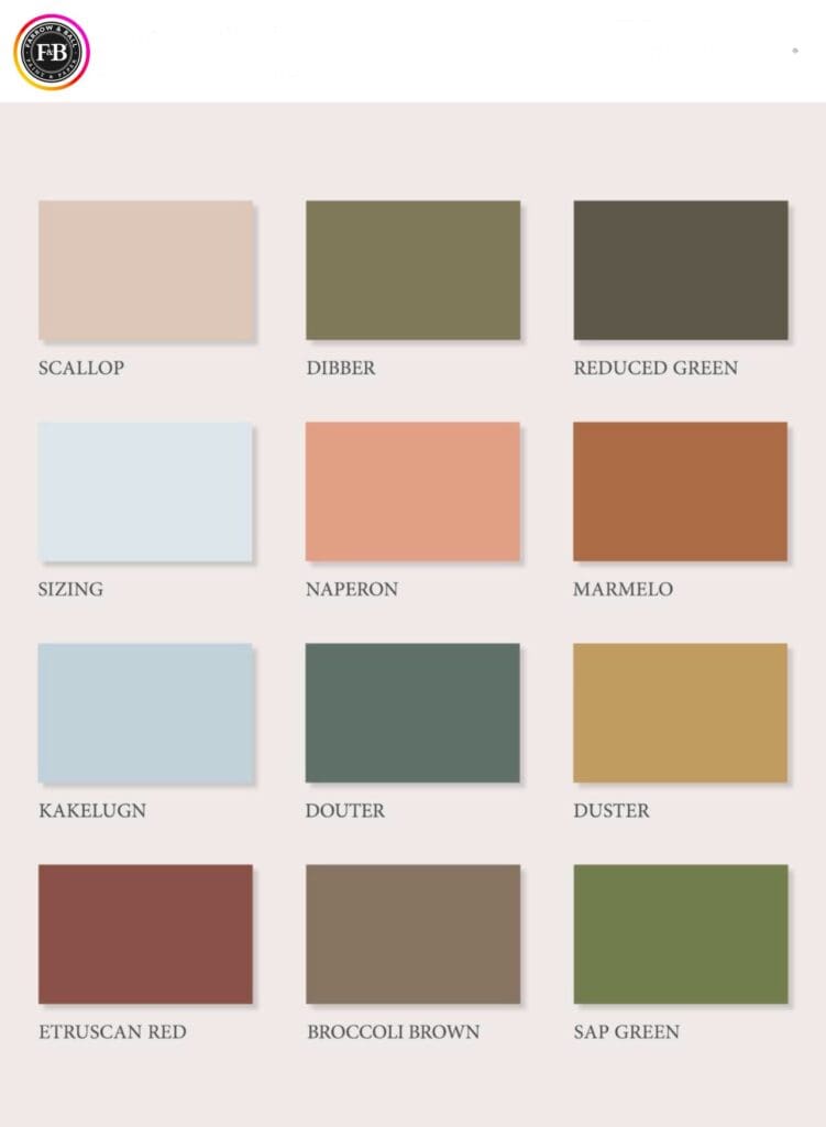 Farrow & Ball's 12 New Color Additions.  