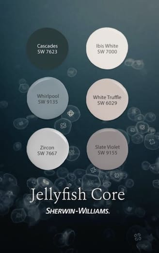 Sherwin Williams Jellyfish Inspired Colors