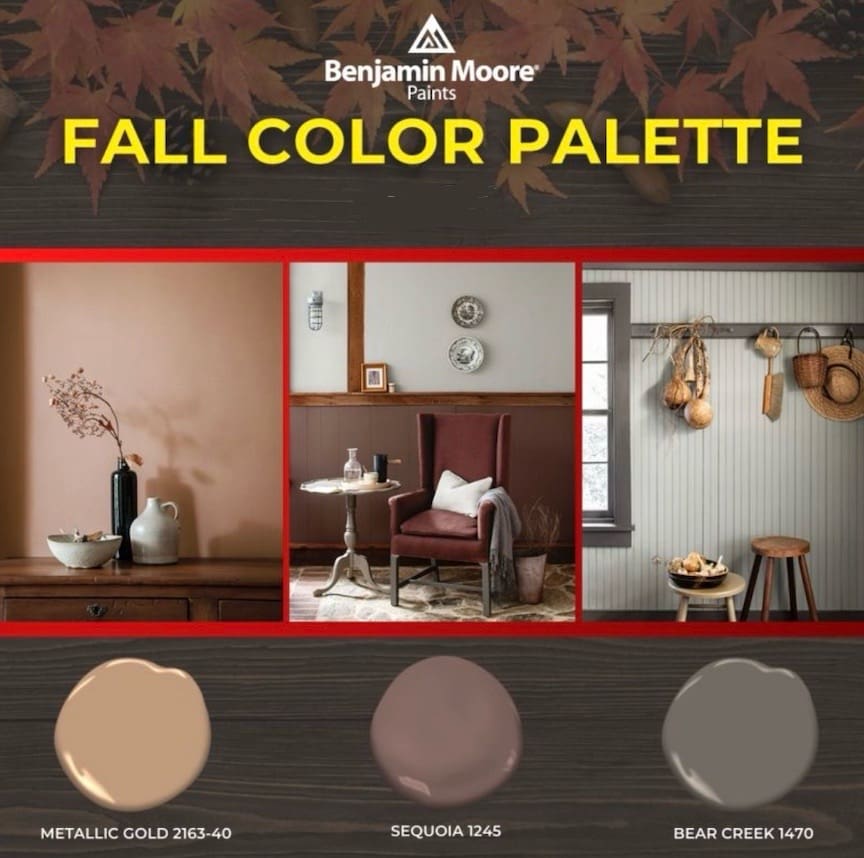 Fall Paint Color Palette.