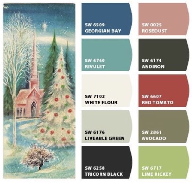 Popular Sherwin Williams Christmas Paint Color Ideas