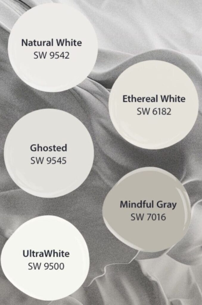 Sherwin Williams Snowy White Colors. 