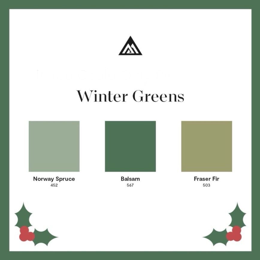 Benjamin Moore Winter Greens. 