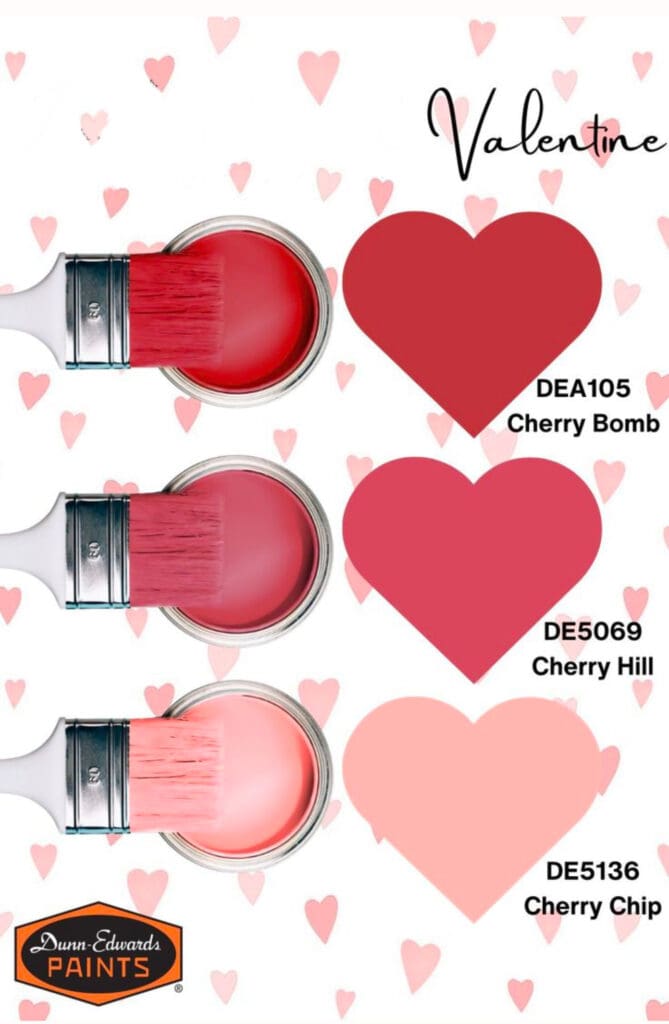 Dunn Edwards Valentine's Day Colors.