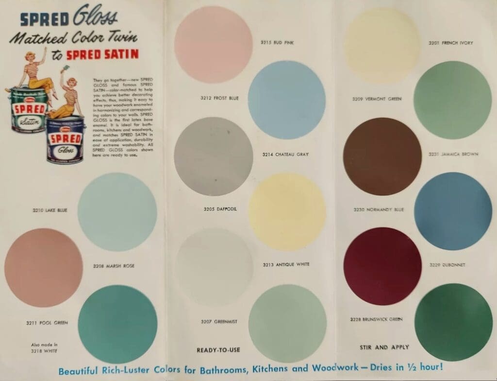 1950's House Paint Colors.