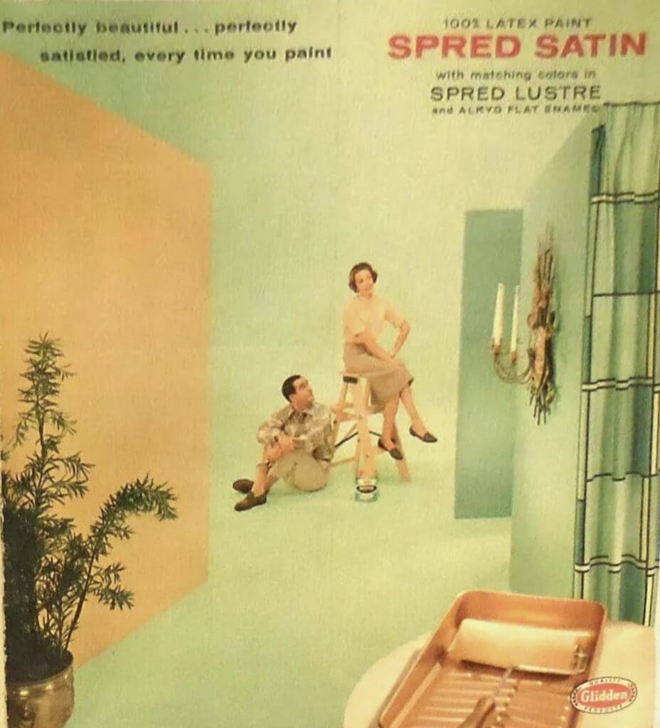 1958 Interior House Paint Color Chart.