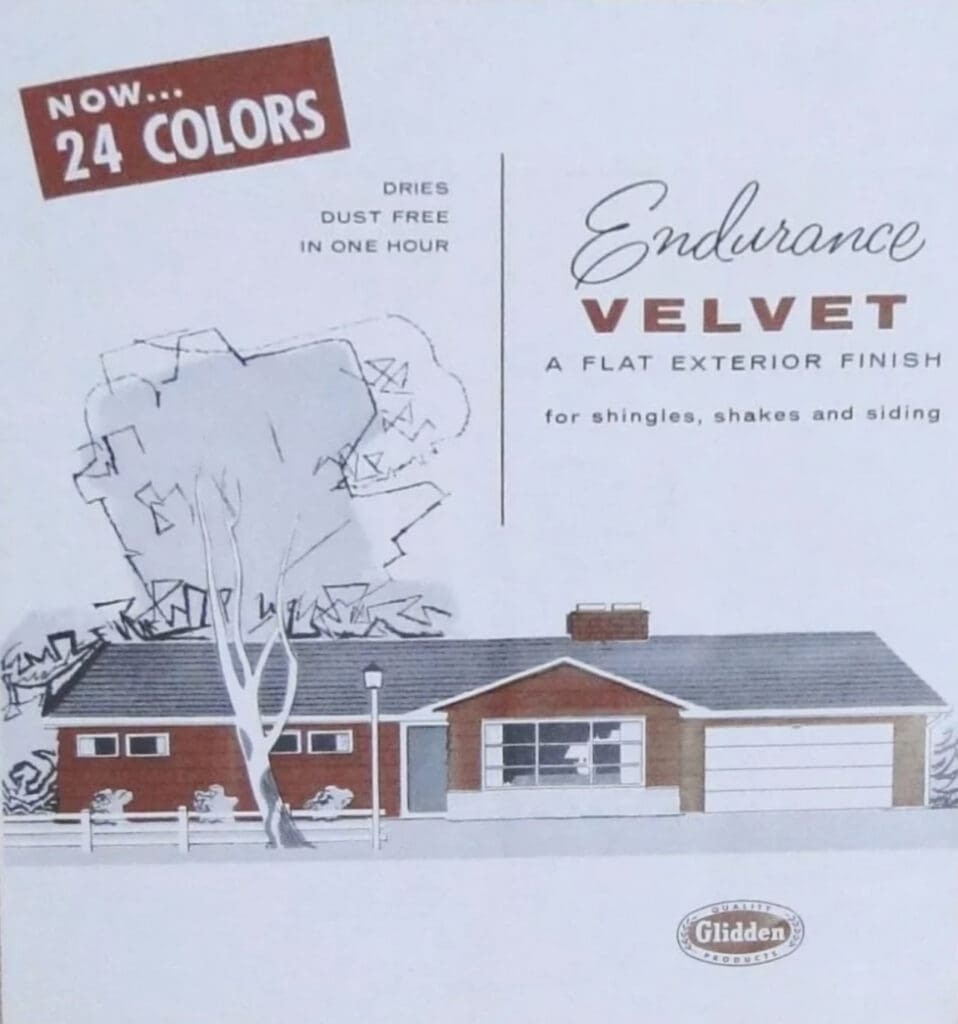 Early 1960's Paint Color Chart Cover.