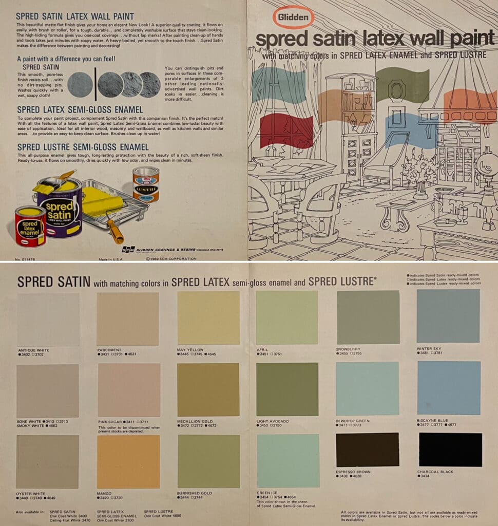 Glidden 1969 Interior Paint Colors