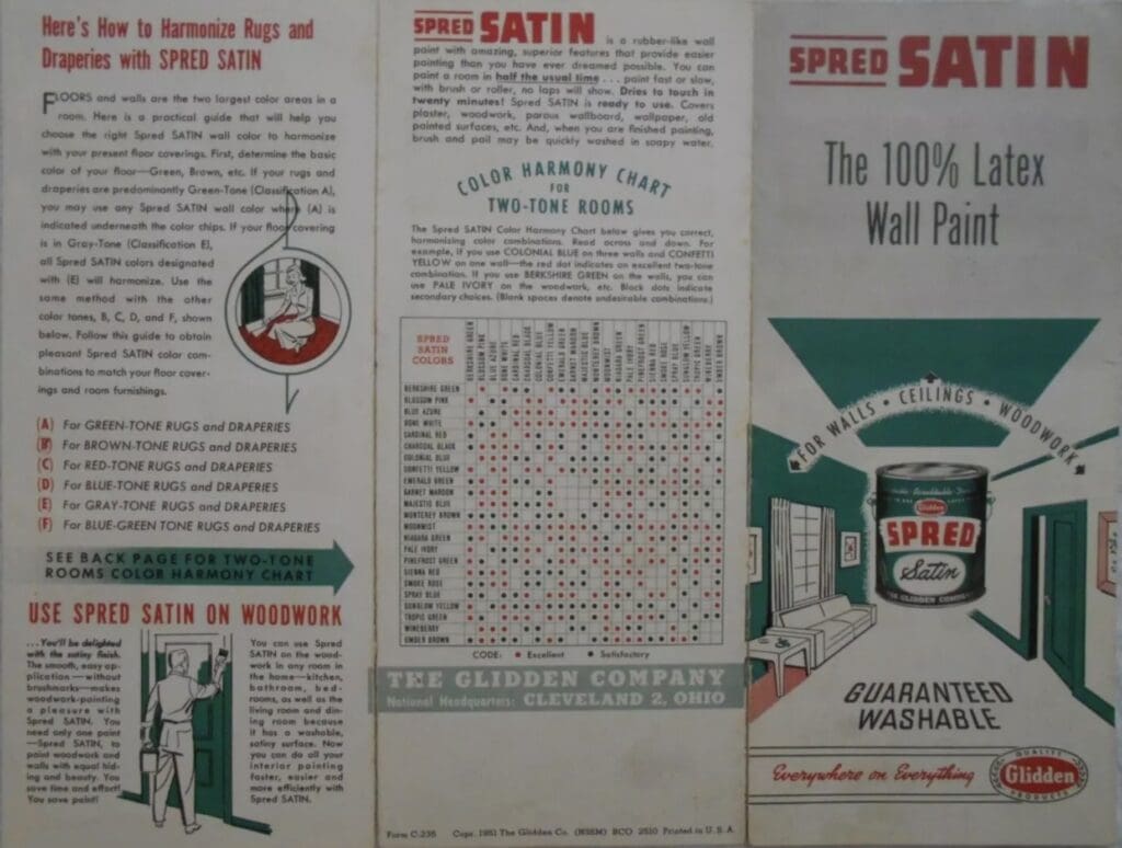 1951 House Paint Color Chart Cover.