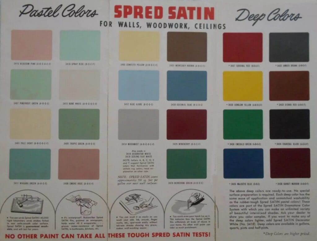 Glidden 1951 Interior Paint Colors.