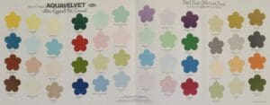 1972 Benjamin Moore Interior Color Chart Brochure Booklet.