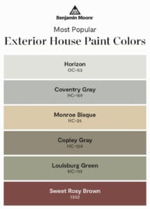 Most Popular Exterior Colors.