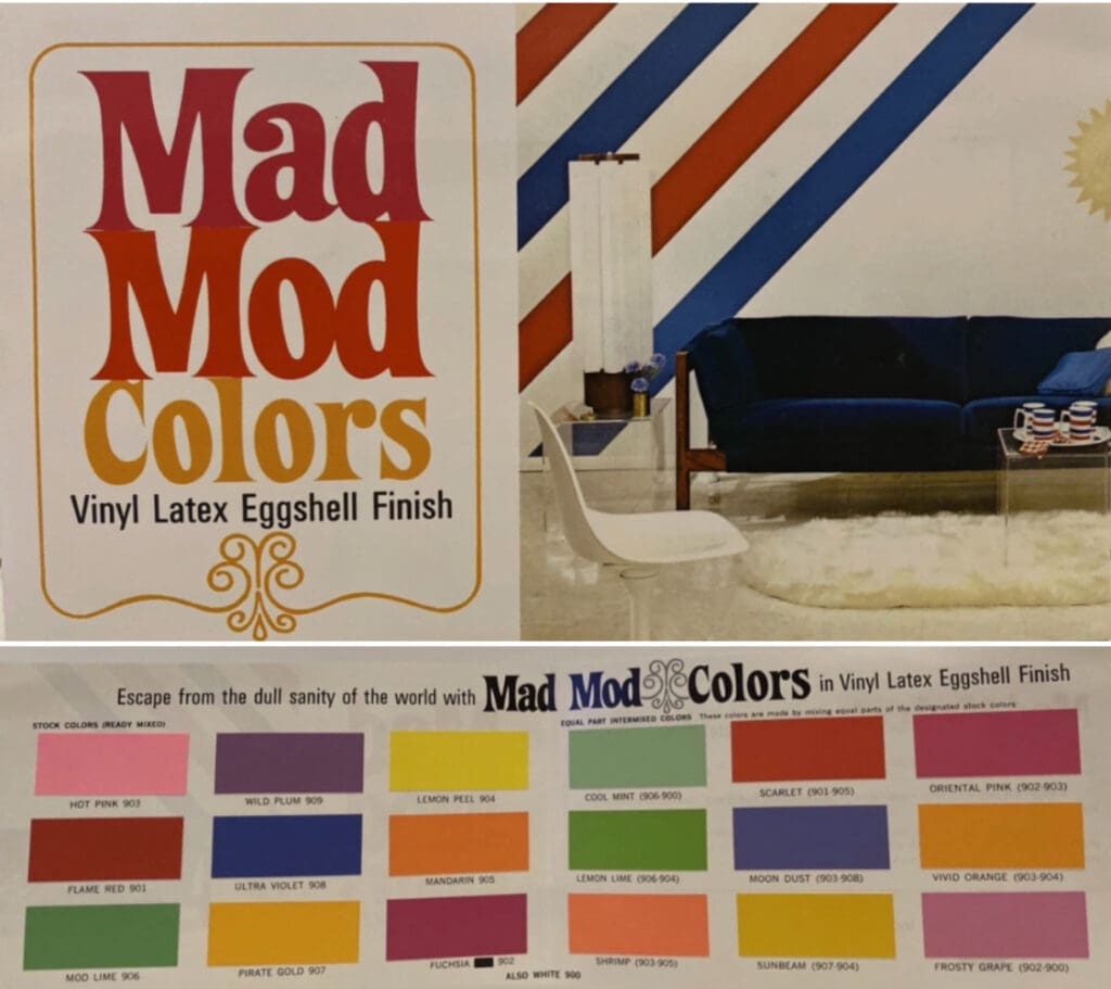Early 1970's Mad Mod Colors.