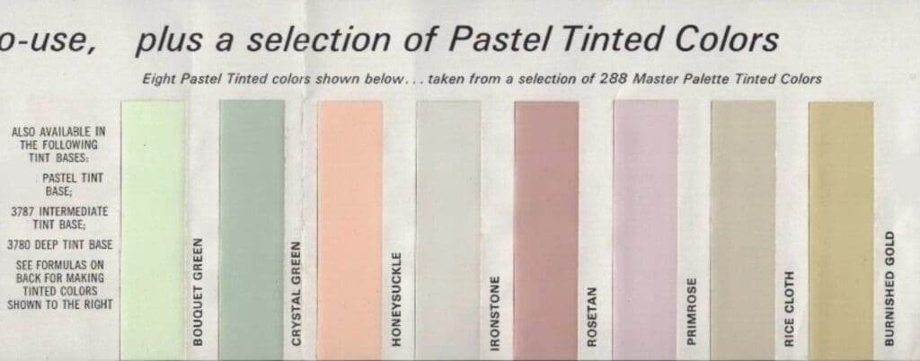 1965 Glidden Interior Paint Colors.