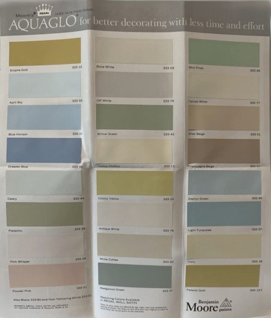 1970's Interior House Paint Colors