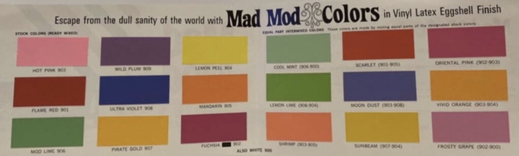 1970's House Paint Colors.