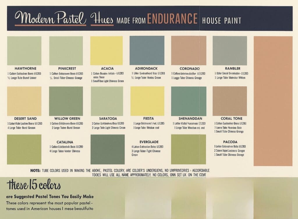 Glidden 1953 Exterior Paint Colors.